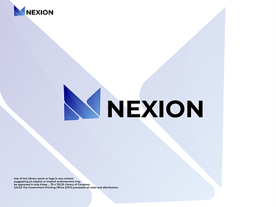 NEXION. N modern letter logo design