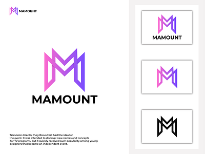 MAMOUNT, M letter logo design