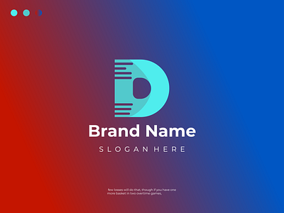 D brand name - letter logo design