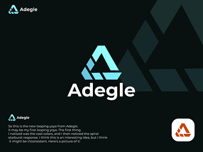 Adegle,A - letter logo design