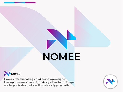 NOMEE, N-modern letter logo Design