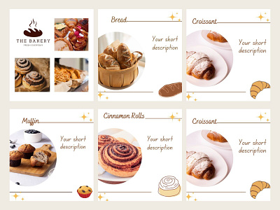 Instagram Post-Aesthetic-Template-Food Cake Pastry And Bakery bakery branding cake design food instagram pastry
