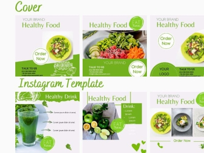 Instagram Post - Social Media Marketing - Canva Template - Food