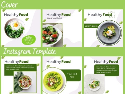 Instagram Post - Social Media Marketing - Canva Template - Food branding canva canvatemplate design diet food green helathyfood instagram instagrampost organicfood socialmedia socialmediamarketing template