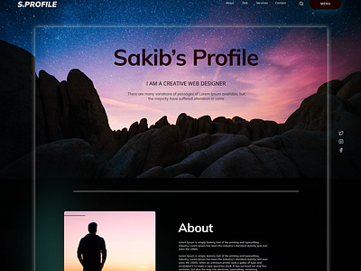 S.Profile Portfolio Landing Page