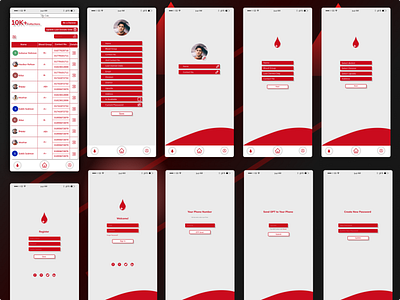 BloodBank Mobile UX White Theme 3d animation apps apps design black blue branding design figma graphic design illustration logo motion graphics phone apps ui ui design ux ux design web design website design