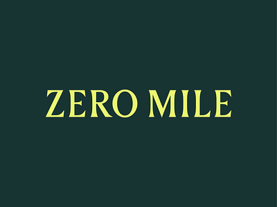 Zero Mile Logotype