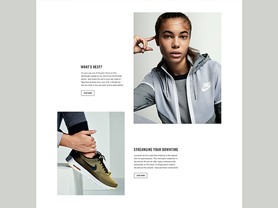 NikeWomen's Digital Style Guide brand layout nike product style guide web