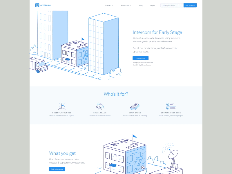 Intercom early stage