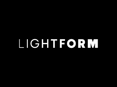 Lightform identity lightform logotype sf wordmark