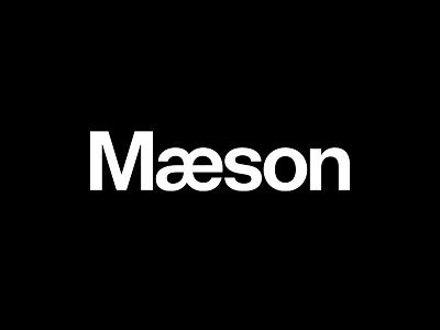 Mæson identity logo wordmark