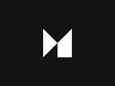 M Symbol identity logo m monogram symbol trash