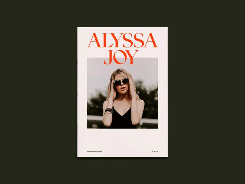 Alyssa Joy custom basis grotesque wordmark print lifestyle photography photo logotype logo identity visual identity