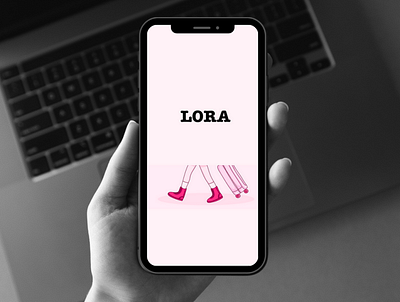 Lora project app branding design graphic design illustration logo typography ux vector