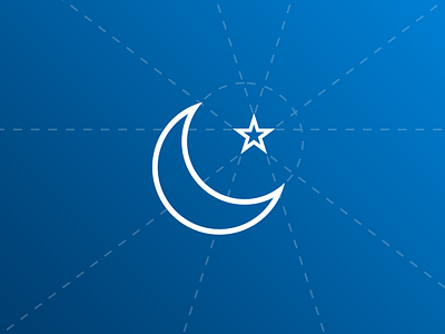 Eid Mubarak design eid festival flat geometric icon india line minimal ui