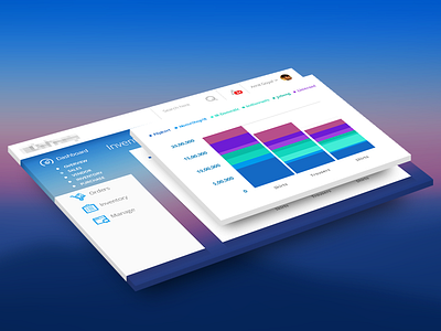 Vendor Dashboard - Inventory app chart clean dashboard data ecommerce graph inventory sales stats ui ux