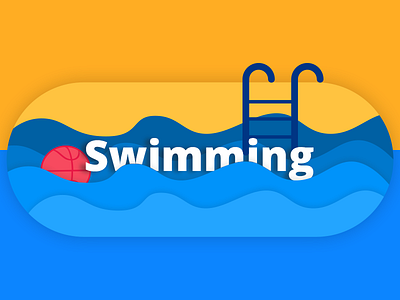 Swimming Illustration - Yo