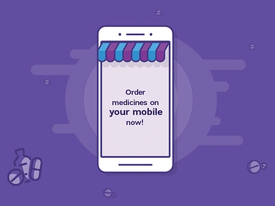 App illustration android app chemist ecommerce graphic health icon illustration ios medicine mobile shopping