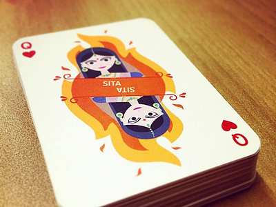 Ramayana Playing Cards - Sita