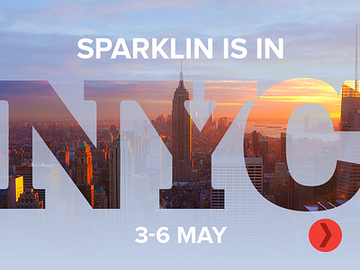 Sparklin is in New York City android app branding design discussion graphic ios logo mark meet up minimal mobile new york new york city nyc type typography ui ux web