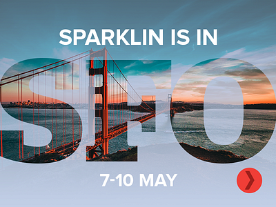 Sparklin is in San Francisco! android app brand branding design design agency graphic ios logo meet minimal mobile san francisco type typography ui ux vector web website