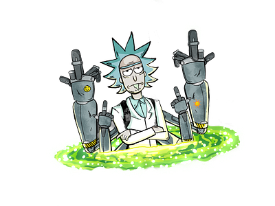 Rick and Morty Illustration