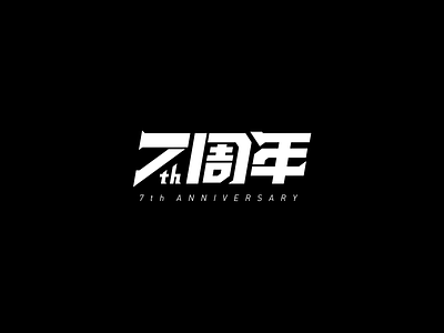 VIP 7th Anniversary LOGO 7 animation design font logo vip