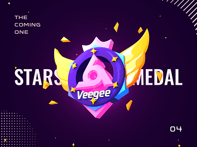 The Coming One - Stars Medal animation c4d gif gift live medal stars video vip