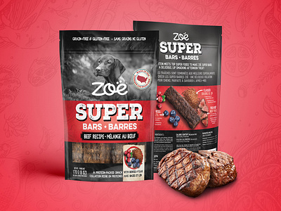 Zoë Superbars Packaging Design branding design packaging pet