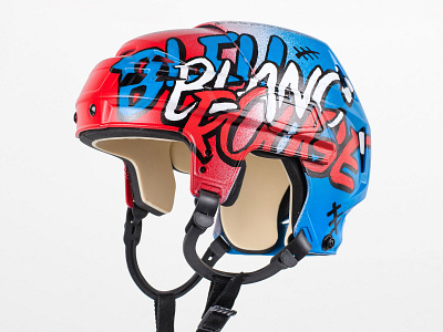 Montreal Canadiens Charity Helmet art commercial art design habs hockey montreal paint typography