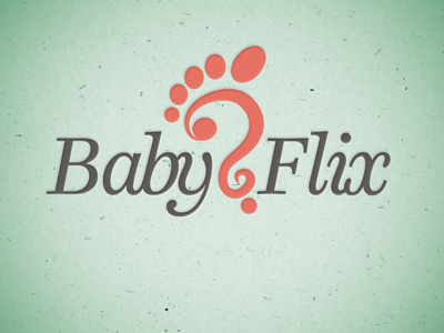 Baby Flix 1 baby clean foot logo logo type