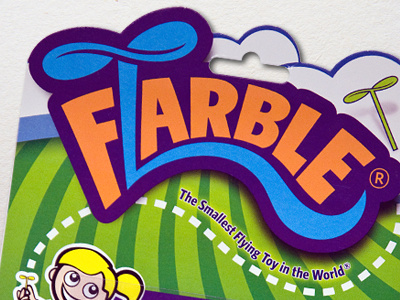 Flarble illustration logo packaging toy