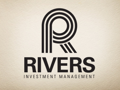 Rivers 6 black and white clean logo river