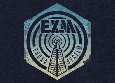 Exm Sound System brand identity logo type