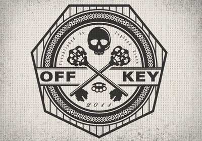 Off Key banner brand icon logo type
