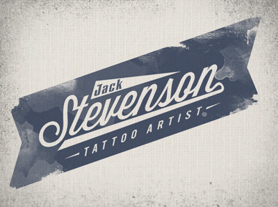 Jack Stevenson banner identity logo type typography