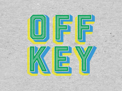 Off Key Clothing - Type logo type typography