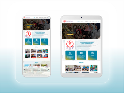 Makassar branch cancer foundation landing page company profile dashboard design graphic design landing page ui ux website