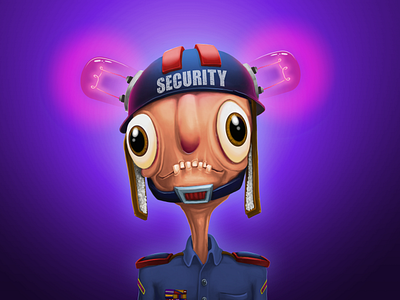 Security Goofball character digital goofy illustration photoshop wacom