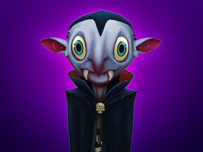 Vampire character digital illustration photoshop vampire wacom