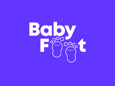 Baby Feet app awesome awesome logo branding design icon illustration logo typography vector