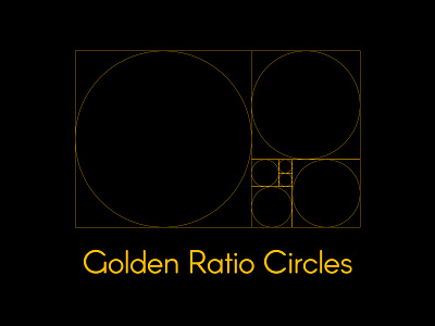 Golden Ratio Circles awesome branding illustration typography vector