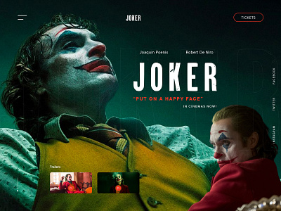 Joker awesome design minimal typography ui ux web website