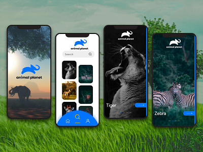 Animal Planet app appdesign awesome design flat icon minimal mobile app mobile design mobile ui ui ux vector