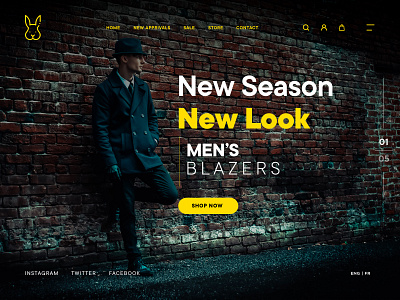 Mens Fashion awesome branding design logo minimal web web design webdesign website