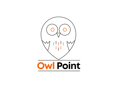 Owl Point awesome awesome logo design flat logo logodesign minimal ui vector website