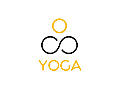 Yoga awesome awesome logo branding design flat icon logo typography vector website