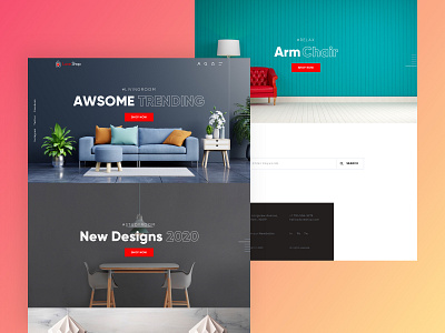 Love Shop animation awesome branding design flat minimal typography ux web website