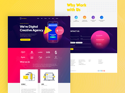 Bunny Agency animation awesome design illustration minimal typography ui ux web website