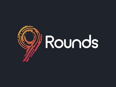 9 Rounds awesome awesome logo branding design icon logo minimal vector web website